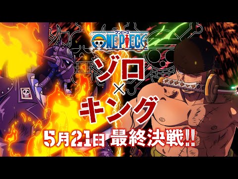 5月21日放送！ゾロVSキング最終決戦！！アニメ「ONE PIECE」